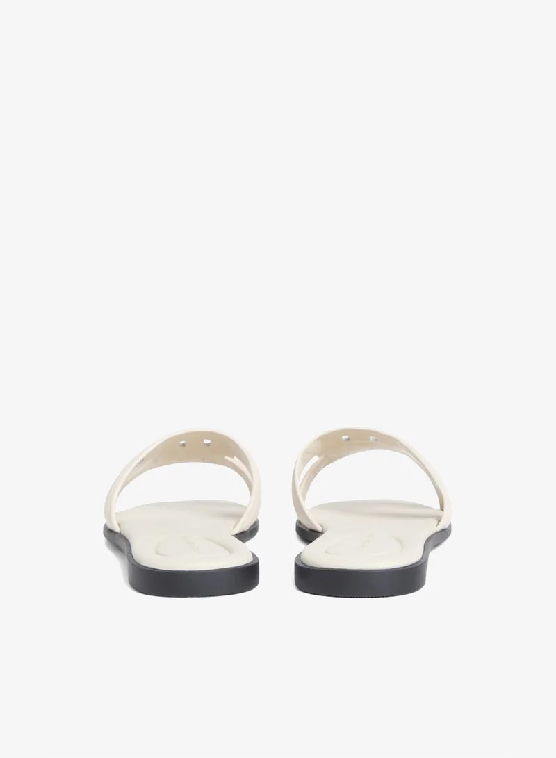 TOMMY HILFIGER  Leather Monogram Strap Mules for Women | Best Price UAE